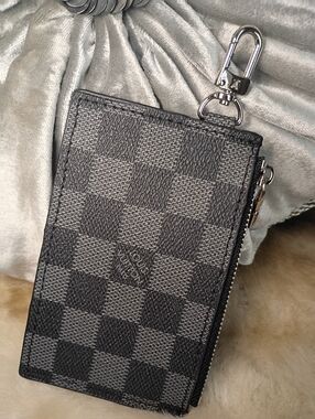 Louis Designer Look Damier Graphite Key Pouch Wallet